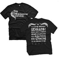 Camisetas masculinas Schwerttag ISt Bluttag Shirt. Camisetas casuais de algodão de manga curta