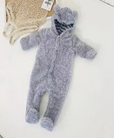 Overalls Baby Winter Jumpsuit Geborene Kleidung Jungen Mädchen Kostüm grau warm warmes Langarm -Onepiefe insgesamt 2021 324m7003723