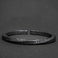 Vintage Black cuff Bangle for Men Women Mobius Twisted Cuff ...