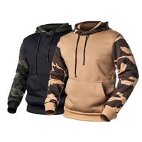 Hoodies pour hommes Sweatshirts Men Camouflage Fleep HARAJUKU Veste à capuche à manches longues surdimensionnée surdimensionnée Automne d'hiver Streetwear 230310