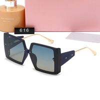 Occhiali da sole per donne Classic Summer Fashion 616 Stile in metallo e tela di tavola per occhiali UV Protection Lens 616