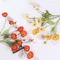 Fiori decorativi 4 teste/ramo foglie di papavero fiore artificiale per casa per matrimoni decorazione gialla rossa flores papaveri vaso di ghirlanda