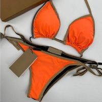 2023 B Bikini Designer Swimwear Women Swimwwear Push Up Bandage Bandage Bikini Set Swimsuit Sexy Beachwear Bathing Full