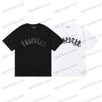 T-shirt maschili piccoli trapstar dark lettere scuro stampa di alta qualità a doppio filo a doppio filato da uomo e maglietta da uomo a maniche corte estate t230311