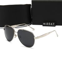 Luxury Fashion Classic 8547Sunglasse für Männer Metal Square Gold Rahmen UV400 Unisex Designer Vintage Style Haltung Sonnenbrille Schutz Eyewear mit Box