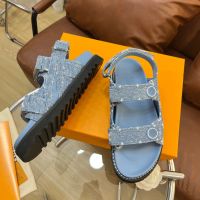 Gerçek deri denim düğmesi kanca ve döngü sandalet yaz tasarımcısı gündelik stil kolay sportif ayakkabılar