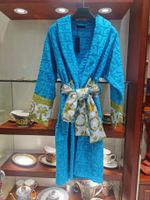 Mens Womens Home Robes Col Châle Coton Doux Fluffy Sleepwear Designer Marque Luxe Vintage Peignoir Pyjama Unisexe Amoureux Robe de Chambre Vêtements de Nuit Toutes les Saisons