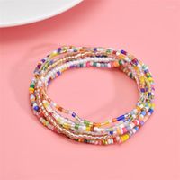 Bracelets de charme 1set boho praia colorida para mulheres festas de resina moderna bracelete pulseira jóia de jóias presentes de amizade