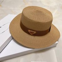 Designer di cappelli di paglia estiva Sunhats Caps Cappelli a secchio largo bride brim womens maschi