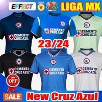 2022 2023 2024 Clube Cruz Azul Soccer Jerseys Kit Especial Homens Crianças 22 23 24 Campeões Campeões fora Terceiro goleiro Green Football Shirts Liga MX Camisetas de Futbol Men
