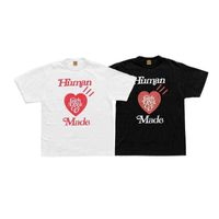 T-shirts masculins 22SS de haute qualité 1 1 T-shirt fait humain hommes femmes UE taille 100% coton