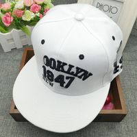 Качественный корейский стиль бейсболка 1947 цифровой плоский бренд хип -хоп пара пара Хараджуку в стиле хип -хоп корейский стиль солнечный стиль шляпы