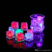 New LED Ice Cubes Bar Fast Slow Flash Auto Changing Crystal ...