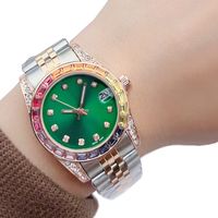 Relógio feminino de luxo 31mm Rhinestone Gold Top Brand designer diamante moda relógios femininos Relógios de pulso à prova d'água para mulheres Natal Dia das Mães Presente de Aniversário