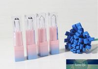 Square Puste Lip Gloss Rube Gradient Róż Niebieski plastikowy Elegancki szminka płynne pojemniki kosmetyczne 5 ml 200pcs/partia