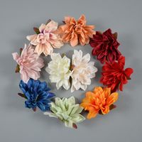 Künstliche Blüten Epiphyllum 100 PCs Gefälschte Seide Künstliche Chrysanthemen Ball Hortensie Brauthochzeitsstrauß für Küchenheimdekoration