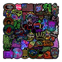 Neon Light Stickers Vinyl Skateboard DIY Stickers Suitable f...