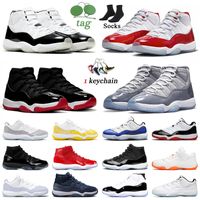 Air Jordan 11 Retro OG Cherry 11s Jordens DMP Jumpman Bred Cool Grey Snakeskin Dhgate Trainers Zapatos de baloncesto masculinos y femeninos