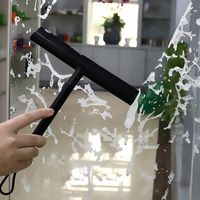 Subginaes de ducha Glass Limpie Raper Laver Cerribadora Piso de la ventana Limpieza del agua Muro de agua espejo colgante con mango