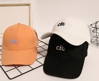 Wiosna szczytowa czapka hurtowa zwykłe proste litery Sun Baseball Caps Miłośnicy dziki hurt