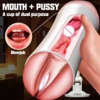 Masturbators Hand Free Male Masturbator Cup Vaginal Oral Sex...