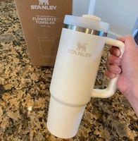 40oz New Stainless Steel Mugs with Handle Lid Straw Big Capa...