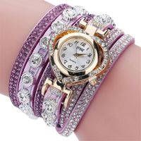 Mujeres de pulsera Women Watch CCQ Vintage Rhinestone Crystal Bracelet Dial Analog Quartz Wrist Watches para moda casual 2023wristwatches