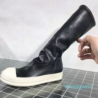 2023 Spring Women's Boots Soft Leather Leather Boots High Boots Fashion Women's High Boots 9#21/20E50