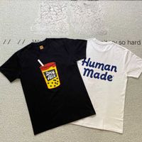 T-shirt maschile Maglietta fatta umana Uomini Donne 1 1 Maglietta Stampa per il latte T-shirt Abiti fatti umani L230317