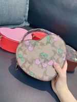 Pink Heart Girly Small Square Shoulder Bag Fashion Love Wome...