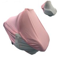 Baby Car Seat Cover With Sunshade Open Window Breathable Mes...