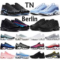 TN Plus Berlin Running Shoes TNS Men Womens Max Air Triple Black White University Blue Dusk Atlanta Mens Trainers Sports Sneakers Tennis Big Size