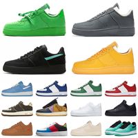 Zapatos OFF WHITE x Nike Air Force 1 Dunk af1 Hombres Mujeres Zapatos para correr airforce One Low Forces Dunks MCA Shadow Cactus Jack N354 Beige Zapatillas deportivas aire libre