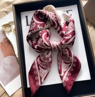 20style 70- 70cm Designer Letters Print Floral Silk Scarf Str...