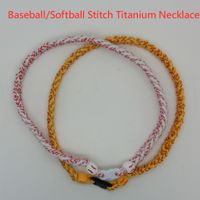 Geflochtener Choker Fastpitch Softball Stitch Titan Halskette