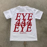 Magliette da uomo 2023 y2k hip hop cotone maglietta da uomo manica corta o maglietta a collo di alta qualità per lettere di rap sovradimuove maglietta per uomo 230317