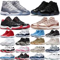 air Jordan 11 basketball shoes de baja universidad azul blanco cría de cría y de de deporte para mujeres 36-47