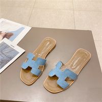 Designer Slippers Ladies Luxury sandal women Slides Flat Fli...