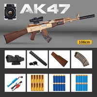AK47 Toy Guns Soft Bullet Toy Rifle Rifle Blaster 3 режимы Стрельба по модели снайпер с дротиком для детских пистолетов взрослые игры на открытом воздухе