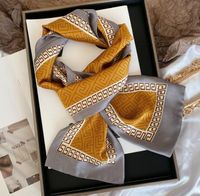 11style Fashion Letters Print Imitate Silk Scarf Neckerchief...