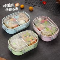 Ensembles de vaisselle 304 acier inoxydable boîte à lunch sac isolant enfants coréens étudiant employé de bureau femme compartiment 1 couche
