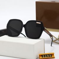 Polarisierte Frauen Brille Sonnenbrille Großer Seitbriefmarke Designer Sonnenbrille für Männer UV 400 Quadratwinne Linsen Adumbral mit Gehäuse