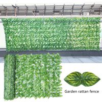 Dekoratif Çiçekler Yapay Tahlil Çit Gizlilik Çit Sahte Yapraklar Yeşillik Panelleri Ekran İç Mekan Açık Arka Bahçe Ev Dekor