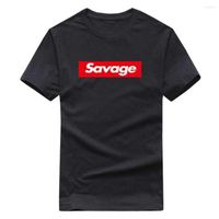 Men' s T Shirts T- Shirt Men Fashion Savage Personality H...