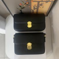 Luxury Shoulder Bags BOX Tofu Bag Adjustable Leather Shoulde...