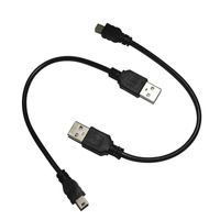 USB 2.0 AからMINI B 5PIN MALE DATA CHARGER CABLE FORMP3 MP4プレーヤーカーDVR GPSデジタルカメラHDDスマートテレビ