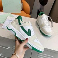 Uit kantoorontwerper van Ooo Casual schoenen met Zip Tie Tag Italië Wit groene low-top sneakers full-length platform Trainers sportschoenen rubberzolen