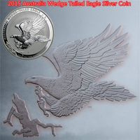 5pcs lote 1 oz moeda de prata Perth Mint austrália 1 cunha Tailed Eagle Brass revestimento de prata no Magnetic246a