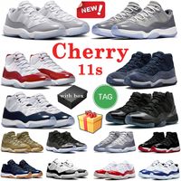 nike air jordan 11 cherry jumpman 11s retro jordan11 cool grey أحذية كرة السلة للرجال أحذية رياضية خارجية للرجال والنساء