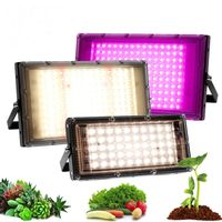 전체 스펙트럼 LED 자란 가벼운 50W 100W 300W 식물 재배 램프 EU 플러그 햇빛 식물 램프 온실 실내 채소 및 꽃